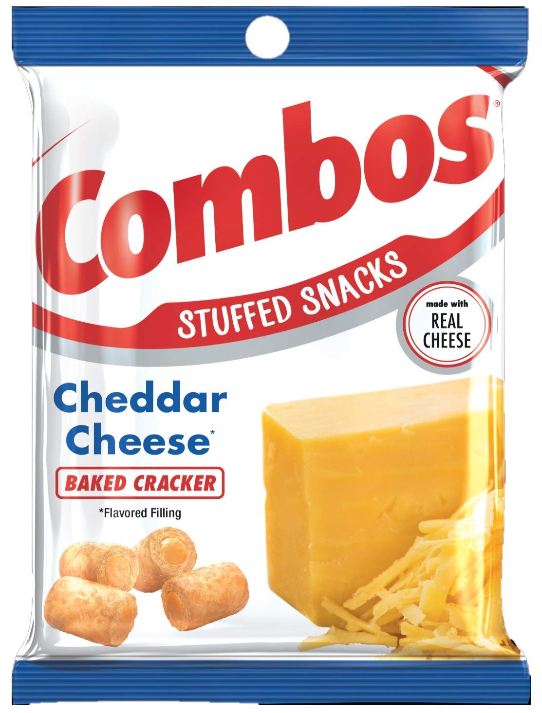 COMBOS Cheddar Cheese Cracker, Pepperoni Pizza, Pizzeria, Cheddar Cheese Pretzel, and Buffalo Blue Cheese, 6.3 Ounce (Pack of 5)