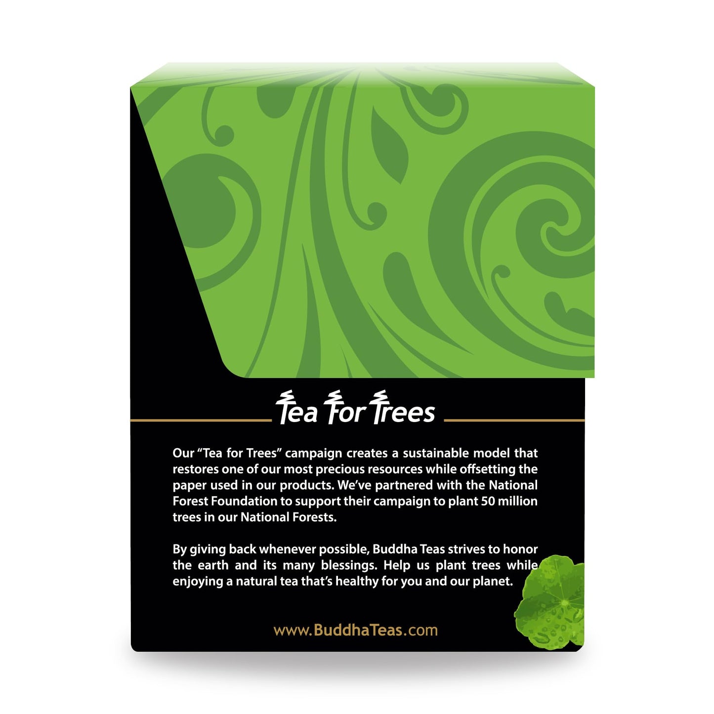 Buddha Teas Organic Gotu Kola Herbal Tea - Caffeine Free - 18 Tea Bags - Non-GMO & OU Kosher