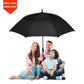 Baraida Golf Umbrella Large 62/68/72 Inch, Extra Large Oversize Double Canopy Vented Windproof Waterproof Umbrella, Automatic Open Golf Umbrella For Men And Women And Family.(62 Inch,Black)