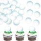 Rsstarxi 48 Pack Edible Sports Ball Cupcake Toppers - Golf Theme for Birthday Party & Baby Shower