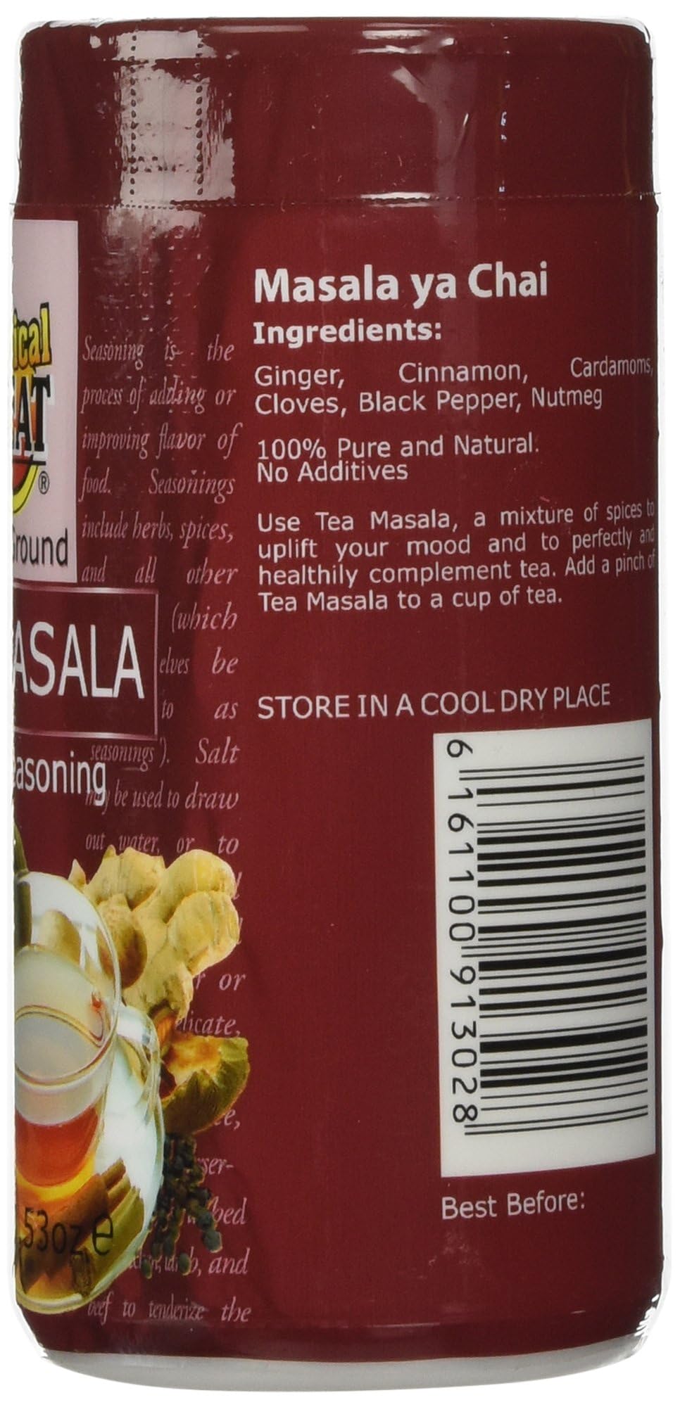 Tropical Heat Kenyan Tea Masala,3.53Oz, 1Pack