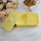 PIAOLGYI Cornstarch Container for Polymer Clay,Cornstarch Storage Box for Polymer Clay Earring DIY(Yellow)