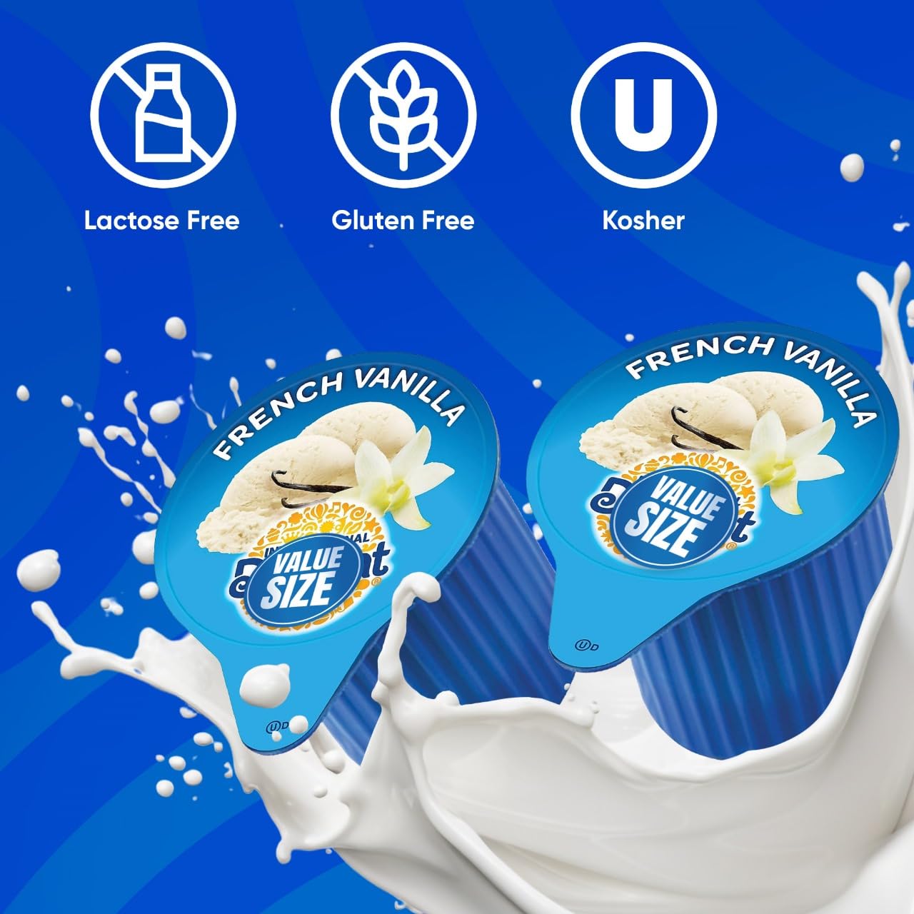 Generic French Vanilla Coffee Creamer Singles, 192 Creamer Singles Included Great For Offices, Restaurants, Coffee, Bar, Gift An
