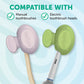 Steripod Clip-On Toothbrush Protector, Keeps Toothbrush Fresh And Clean, Fits Most Manual And Electric Toothbrushes, Blue, Green