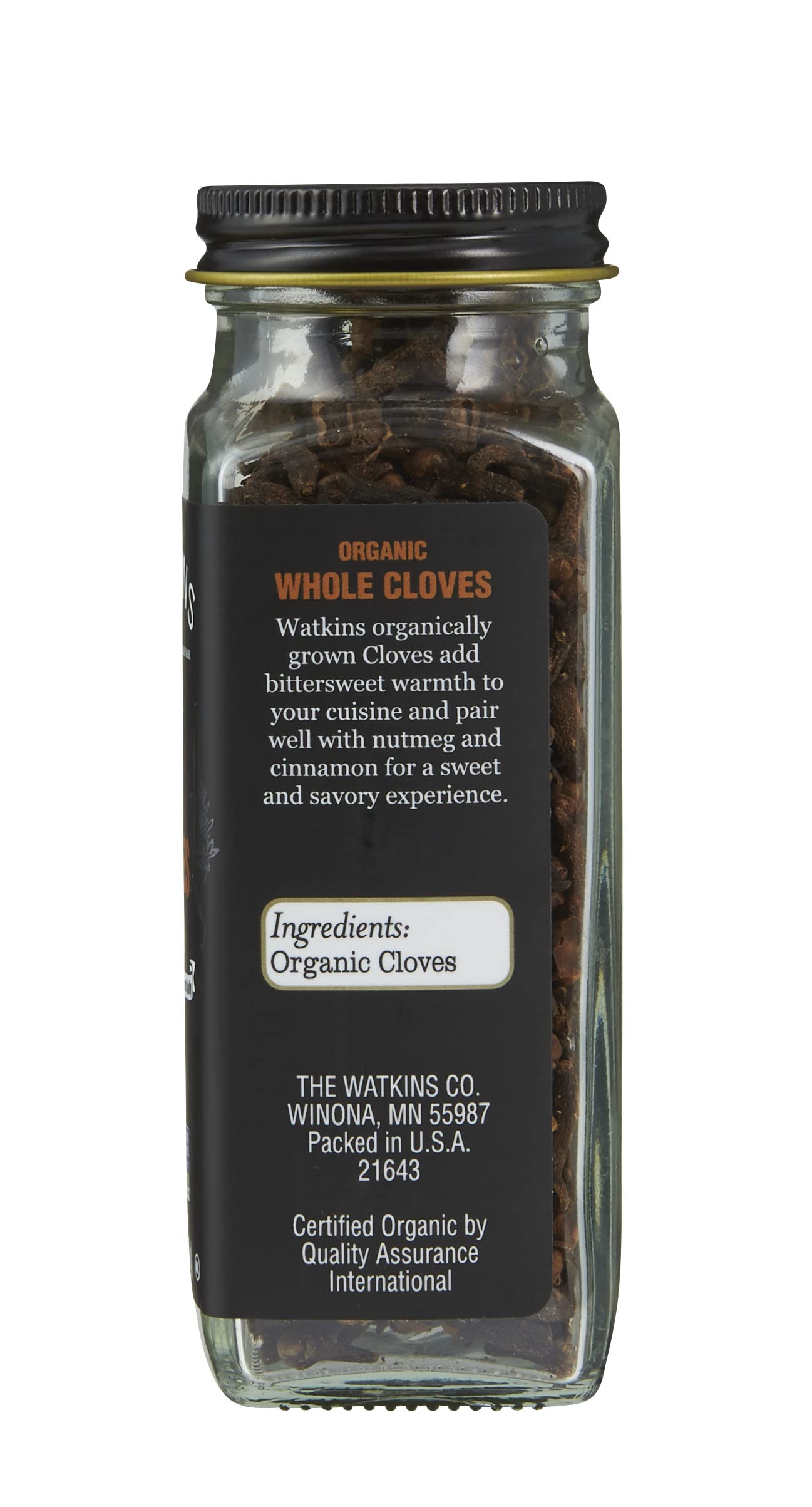 Watkins Gourmet Organic Spice Jar, Whole Cloves, 1.5 Oz. Bottle, 3-Pack