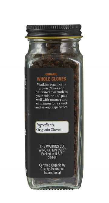 Watkins Gourmet Organic Spice Jar, Whole Cloves, 1.5 Oz. Bottle, 3-Pack
