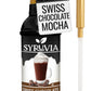 Syruvia Swiss Chocolate Mocha Syrup - 25.4 fl oz Premium Coffee Flavoring Syrup - Kosher Coffee Syrups, Gluten Free, No Coloring