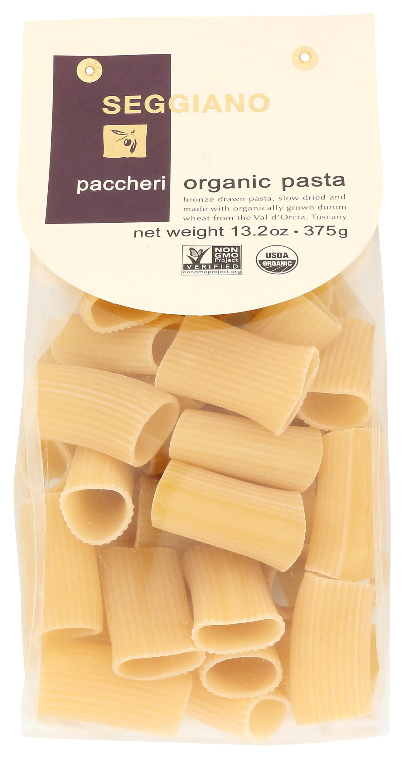Seggiano, Paccheri Organic Pasta, 13.2 oz