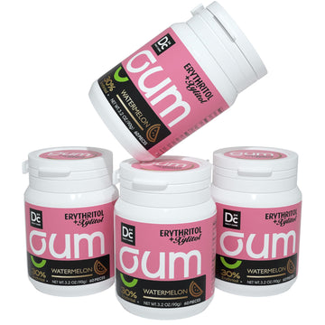 Dc24 Daily Care Xylitol Chewing Gum With Erythritol, Aspartame Free & Sugar Free Gum For Dry Mouth, Low-Calorie, Sugarless, Wate