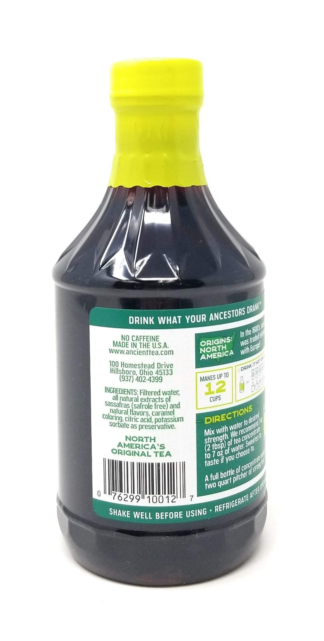 Ancient Infusions Sassafras Concentrate Instant Tea  12-Ounce Bottles (Pack of 6)