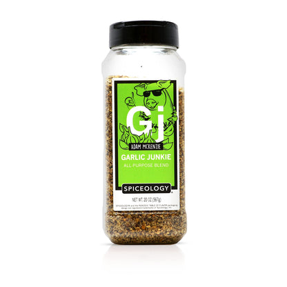 Spiceology & Adam McKenzie - Garlic Junkie - All-Purpose Seasoning, BBQ Rubs and Spice Blends - Use On: Beef Brisket, Corned Bee