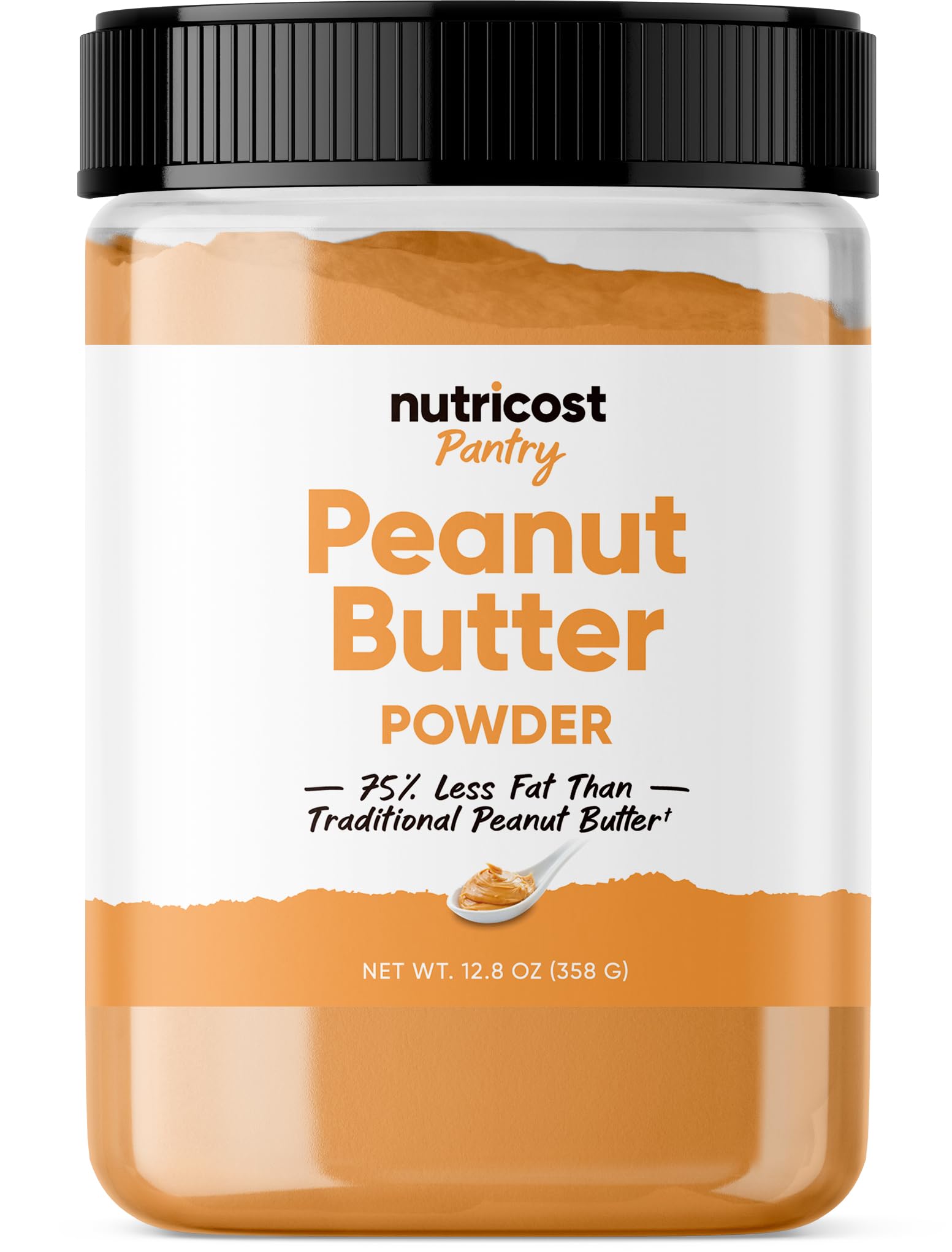 Nutricost Peanut Butter Powder - No Sugar Added, Non-GMO, 12.6 oz
