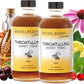 Mickelberry Gardens Throat & Lung Honey Tonic, Wellness Syrup, 8 oz (Pack of 2), Amber