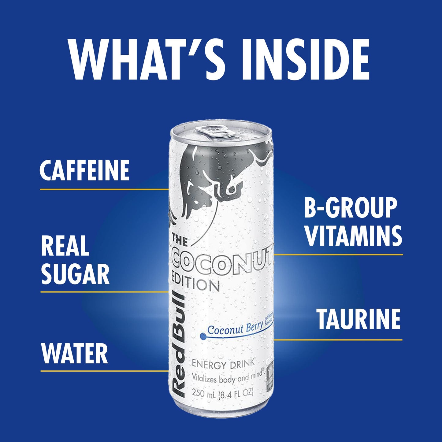 Red Bull Energy Drink Coconut Berry 8.4 Fl Oz Pack of 1 Ad-bm1-31207