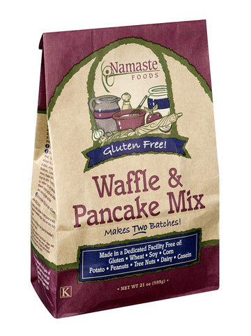 Namaste Foods Gluten Free Waffle & Pancake Mix 21 OZ (Pack of 18)18