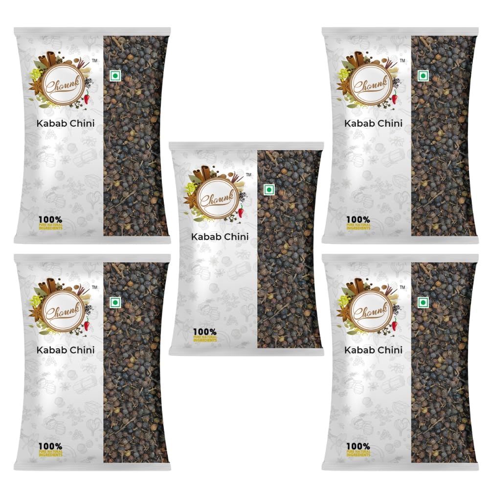 Chounk Allspice (Cubeb, Kebab Chini, Kabab Chini, Shital Chini, Long Tailed Pepper, Sarvsugandhi)  250G (50G X 5 Pack)| Fresh Pu