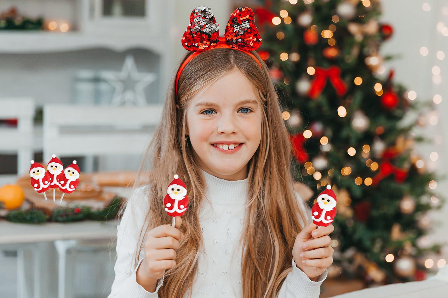 Fruidles Christmas Santa Lollipop, Mixed Fruit Flavor, 12 Count, Individually Wrapped