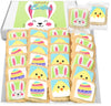 Easter Cookies 24 Pack Party Favors Basket Stuffers Decorated | INDIVIDUALLY WRAPPED Bunny Eggs Chick Sugar Cookies | Gift Baske