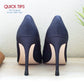 Gogoheel Quick Tips - The Original High Heel Protector & Heel Repair Caps - 2 Pairs (X-Small, Small, Black)