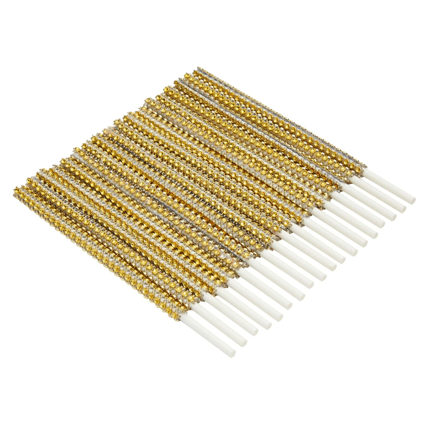 Sparkle And Bash 36 Pack Rhinestone Gold Cake Pop Sticks For Candy Apples, Lollipops, Dessert Bar (6 In)