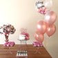 YCTHUNFISH 35th Birthday Cake Topper Black Glitter Number 35 Rose Gold Bamboo Decoration