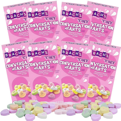 Valentines Day Inspired Tiny Conversation Heart Boxes, Nostalgic Hard Candies for Gift Baskets, Party Favors, Candy Bowl Filler