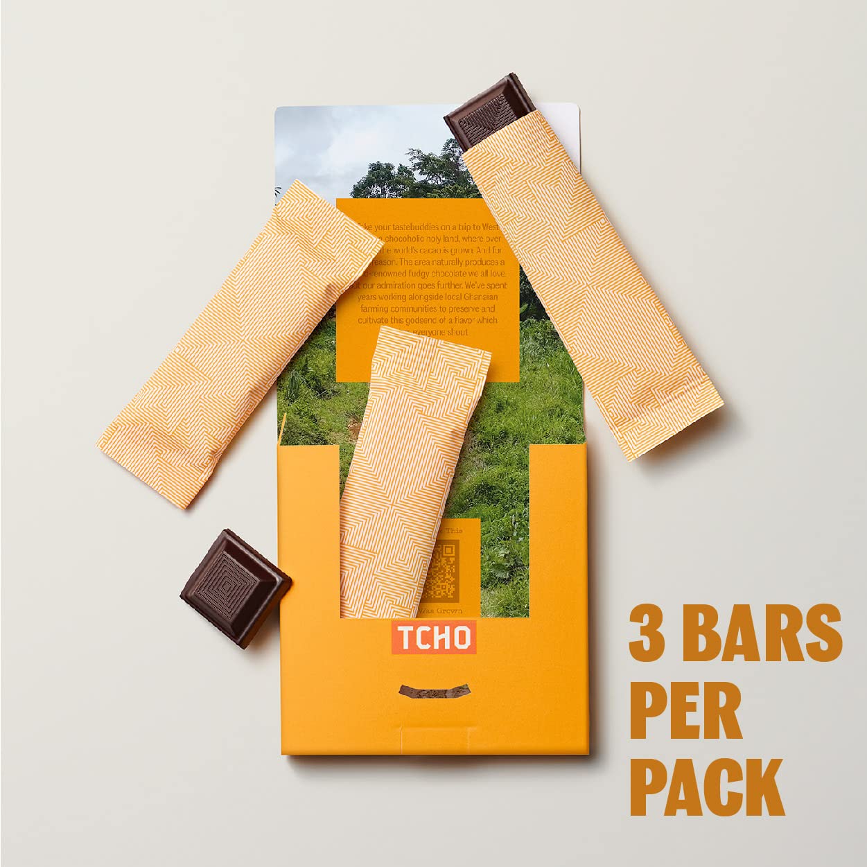 Tcho Holy Fudge 76% Dark Chocolate Bars (10 Pack) | Single Origin, Plant Based, Organic & Fair Trade, | Non Gmo, Non-Dairy, Vega