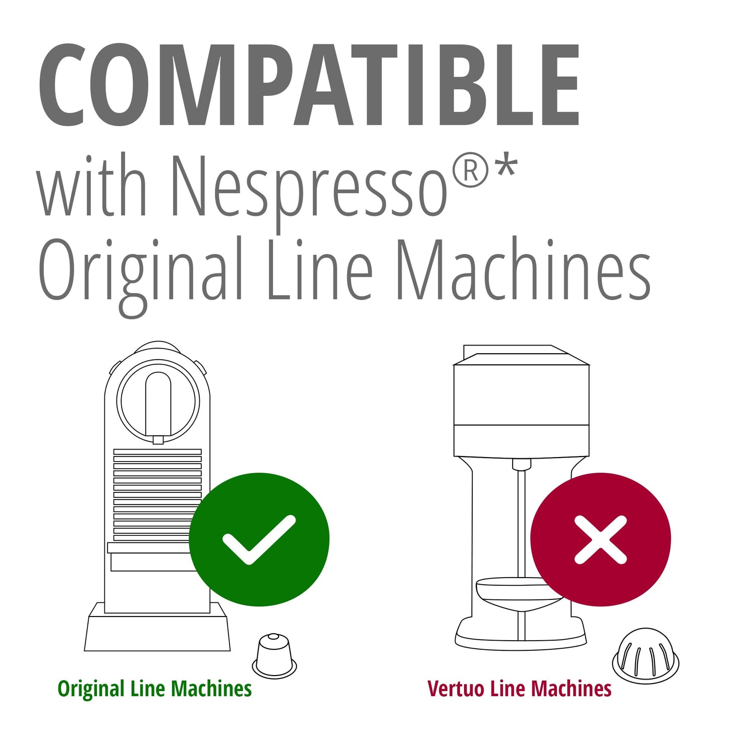Gourmesso Espresso Pods Compatible with Nespresso Originalline, Fair Trade & Organic, Variety Pack, Dark/Medium/Light Roast, 100 Count