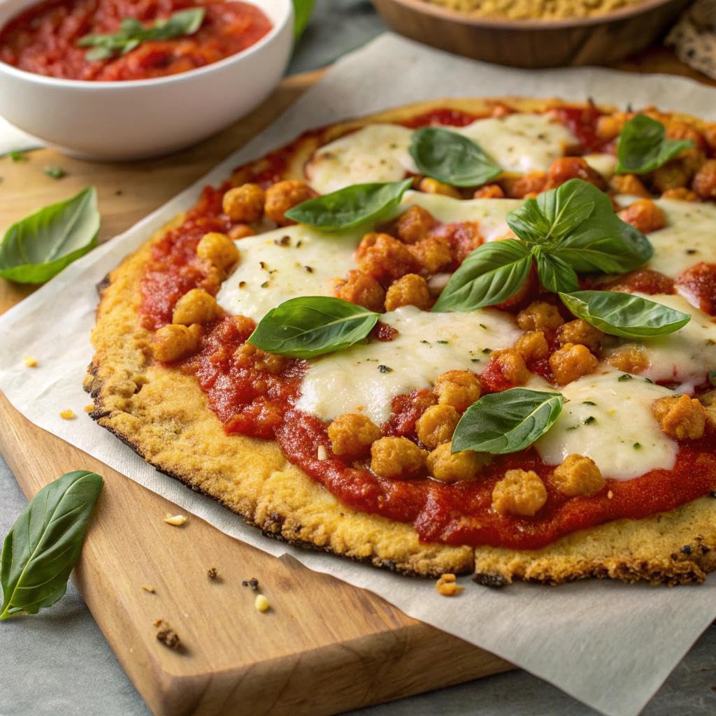 Banza Plain Crust Frozen Pizza from Chickpeas - High Protein, Gluten Free, Lower Carb Vegan Pizza Crust - 2 Pack, 13.4oz
