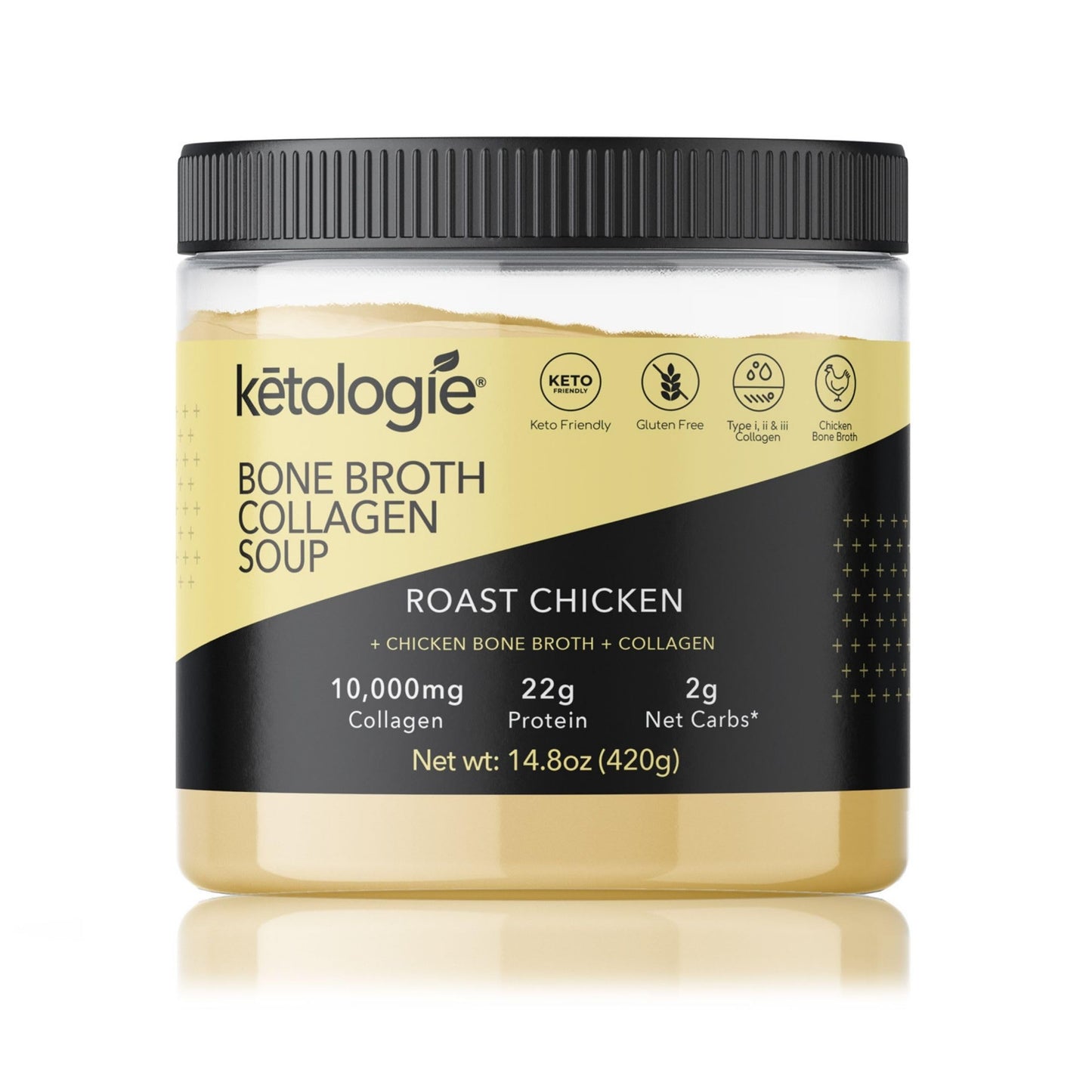 Ketologie Bone Broth Collagen Soup Roast Chicken 420Gr