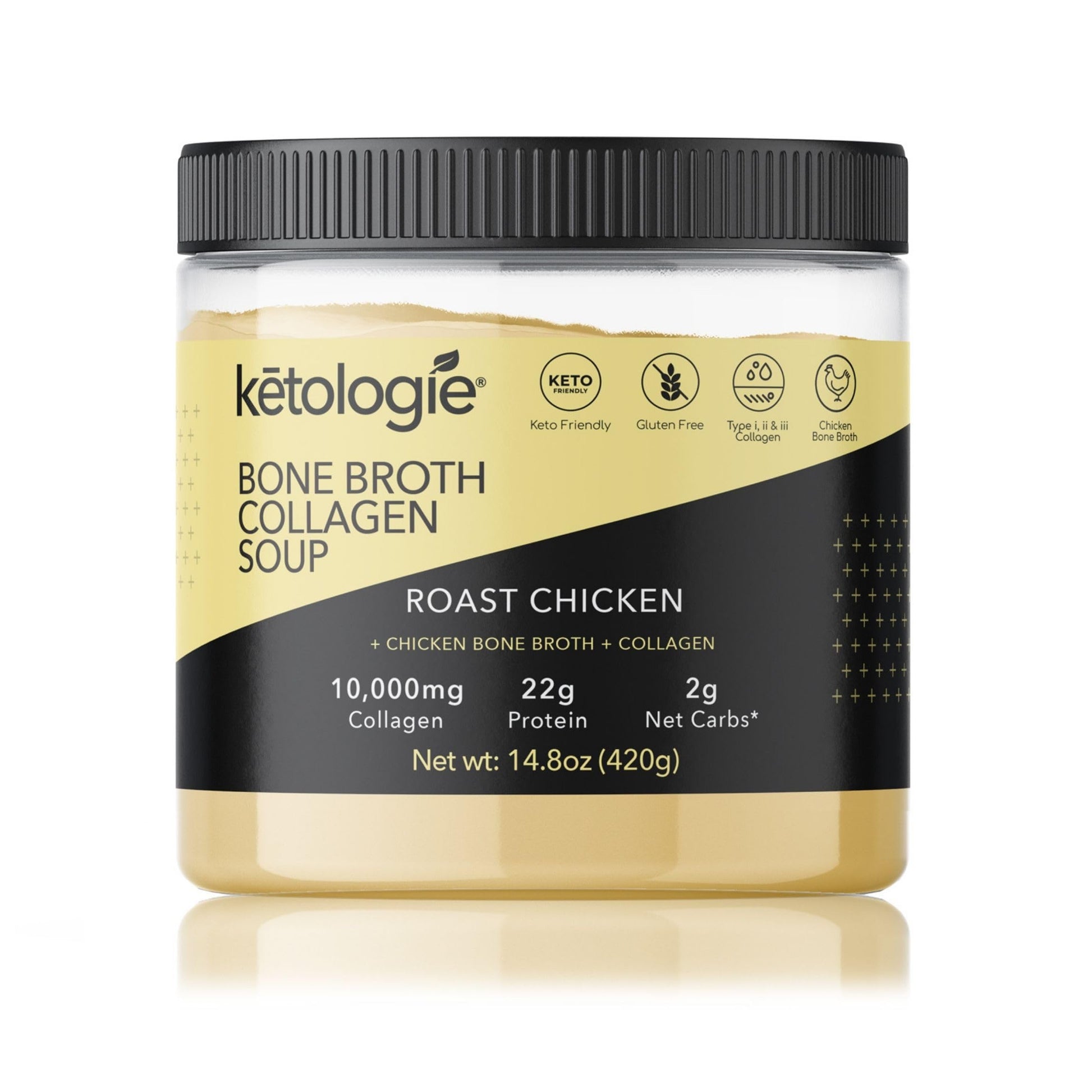 Ketologie Bone Broth Collagen Soup Roast Chicken 420Gr
