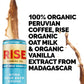 Rise Brewing Co. Vanilla Oat Milk Nitro Cold Brew Coffee, No Sugar Added & No Dairy, Organic & Non-Gmo, Low Acidity & Vegan, 10