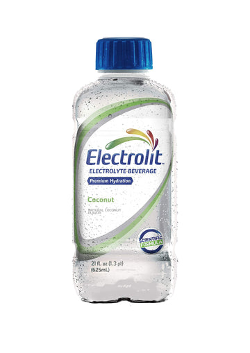 Electrolit Hydration Electrolyte Drinks  Sports Beverages with Electrolytes  Recovery Drink for Post Workout  12 Pack  21 Fl Oz Bottles  Coconut