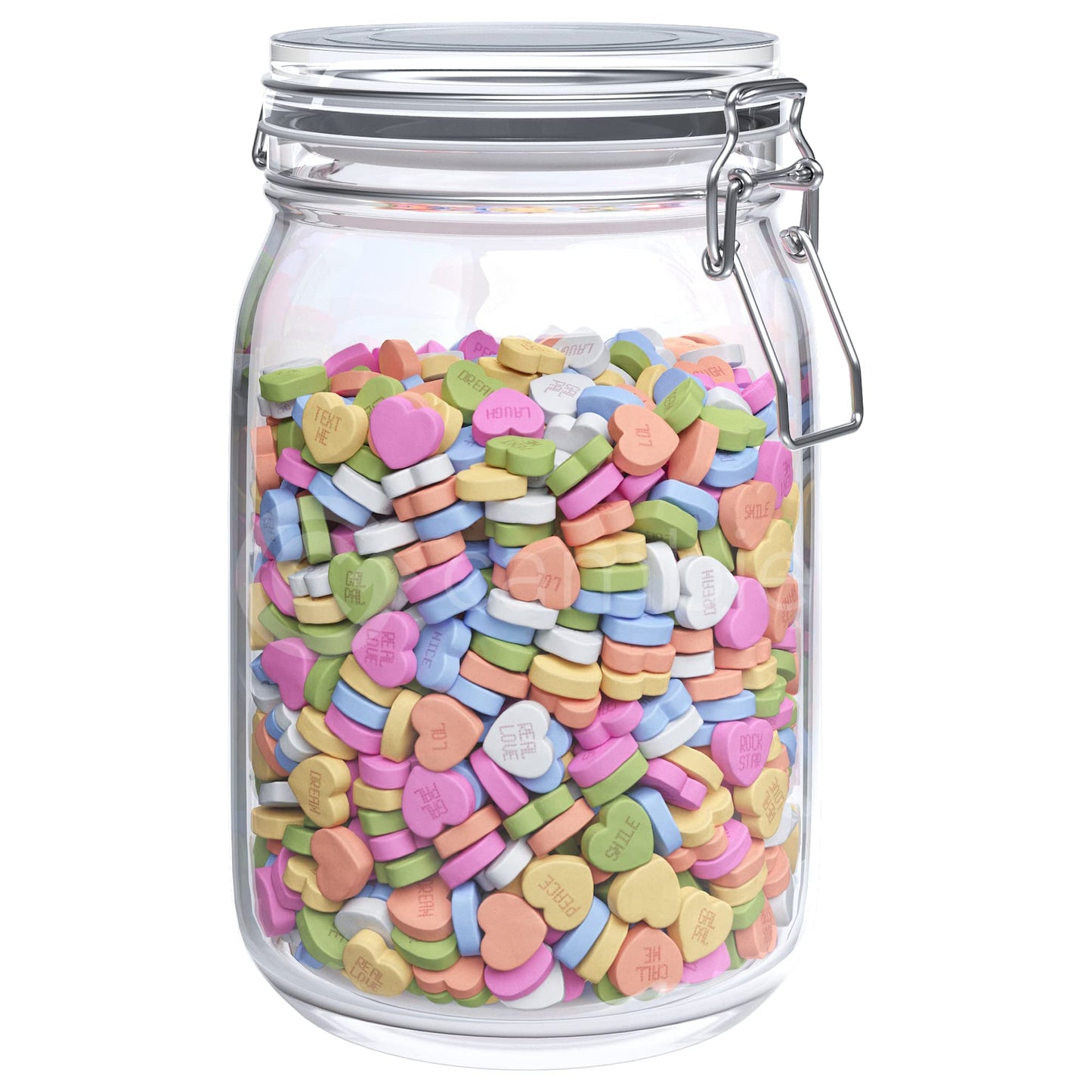 Small Conversation Hearts By Cambie | 2 Lbs Of Pastel Valentine'S Candy | Delicious Fruity & Mint Flavors In A Colorful Pastel D