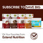 Extend Sugar Free Protein Bars, Perfect Diabetic Snacks, High Protein And Fiber, Hunger Control & Steady Energy, Low Carb, Keto Friendly (12 Count, Variety Pack)