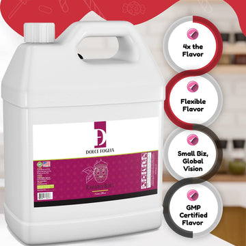 Dolce Foglia Raspberry Flavoring Oils - 1 Gallon Multipurpose Flavoring Oil For Candy Making, Extracts And Flavorings For Baking