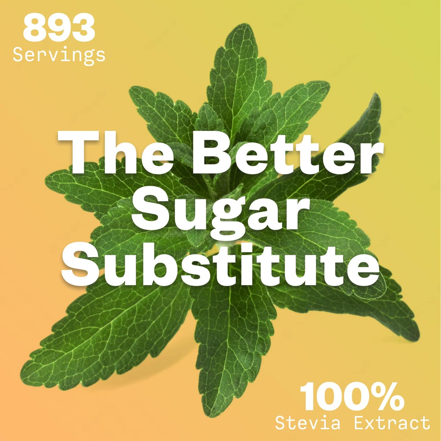 All Natural Organic Stevia Powder 125G (846 Servings) Highly Concentrated Pure Extract No Fillers Additives Or Artificial Ingred