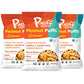 P-Nuff Peanut Butter Puffs - Healthy Vegan Snacks, Low Calorie, High Protein, 4 Oz Bag (Pack of 3)