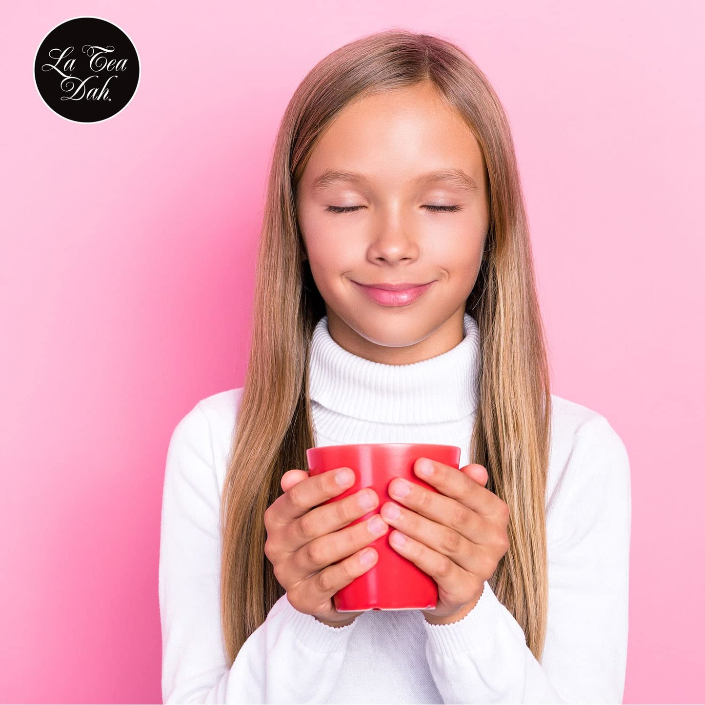 La Tea Dah Cotton Candy Tea - Lightly Caffeinated Oolong with Hibiscus, Raspberry & Apple - 12 Sachets