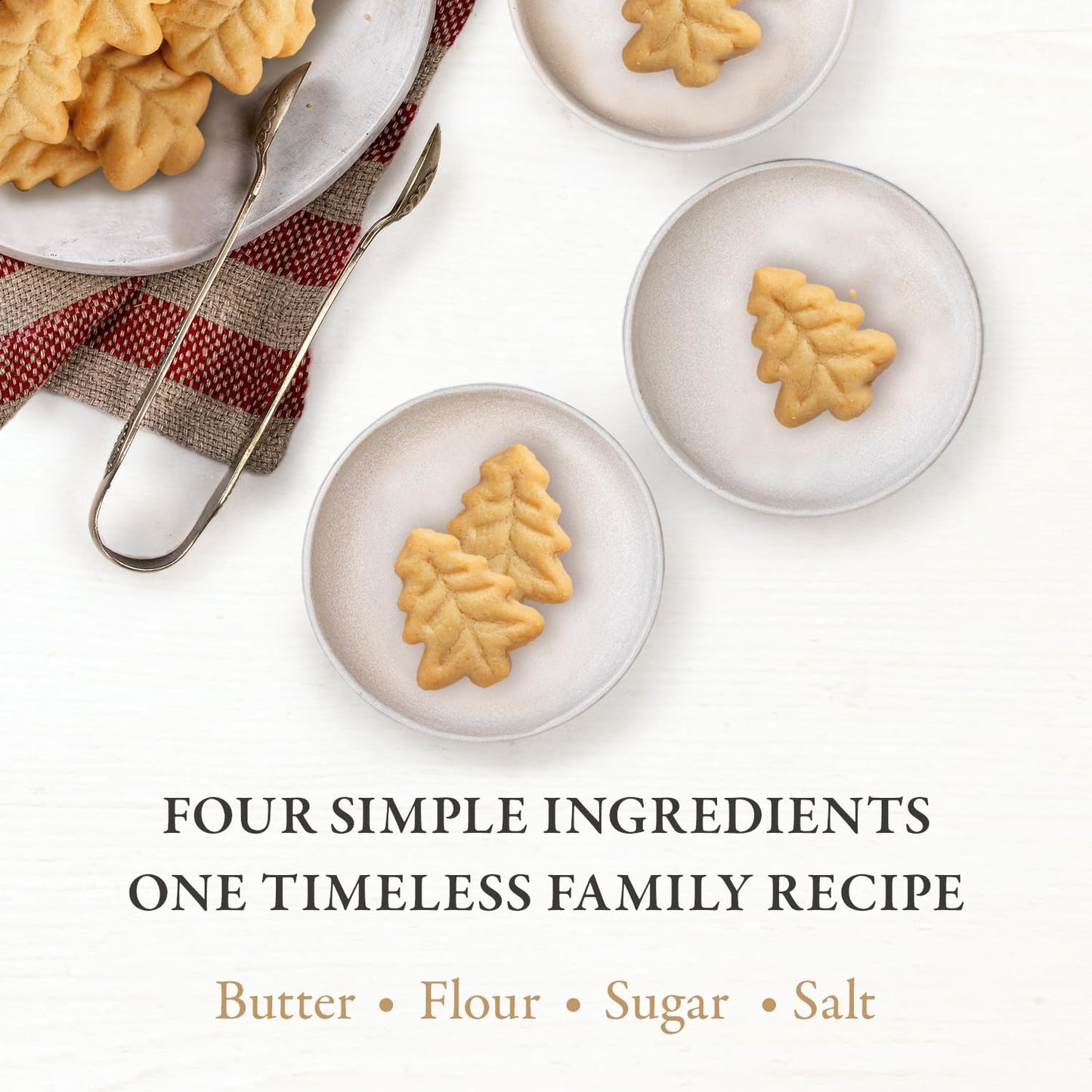 Walkers Christmas Shortbread Cookies, 15.9 oz, 3 Boxes, Includes Mini Tree-Shaped Christmas Cookies