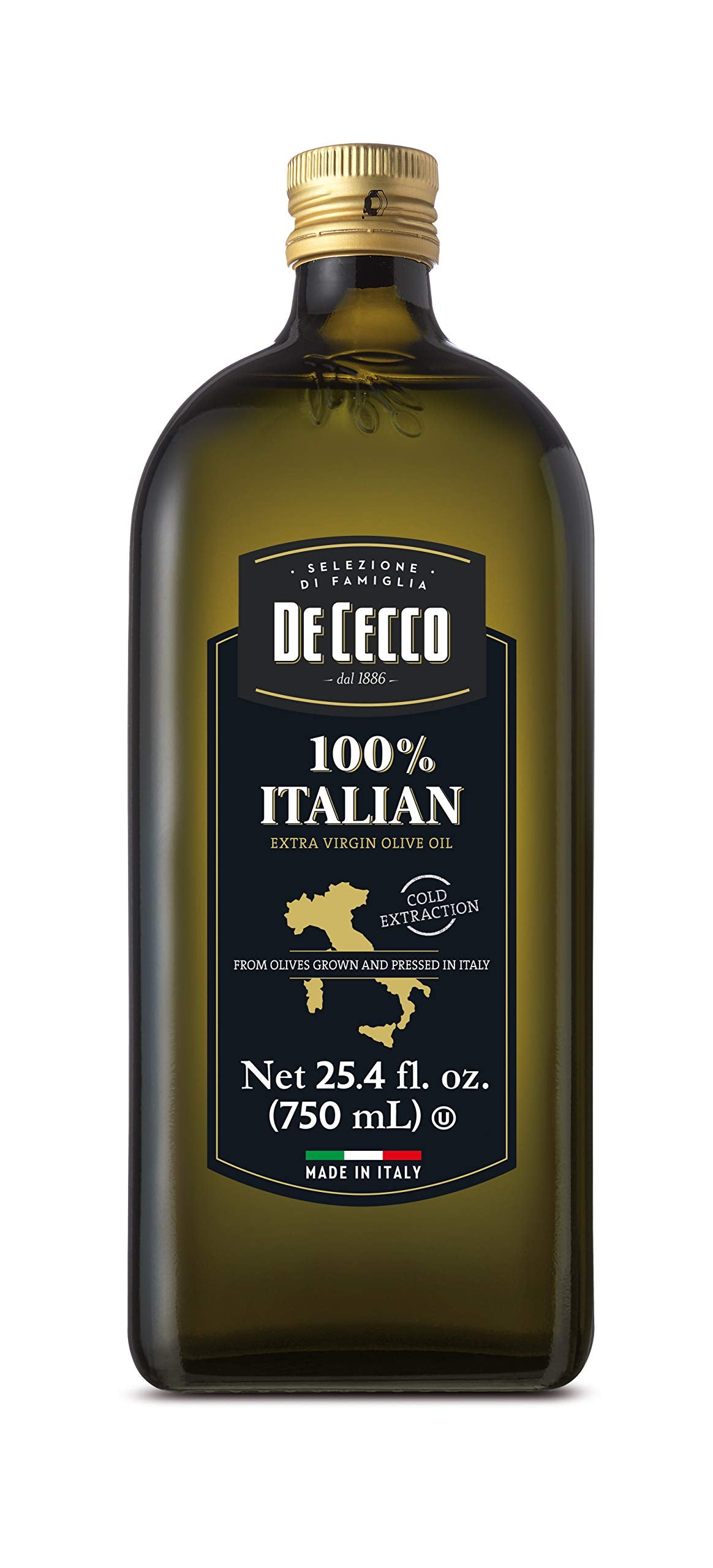 De Cecco Extra Virflavor Blend 100% Olive Oil  Made In Italy  Cold Extraction  Great For Roasting & Grilling  25.4 Fl Oz  Pack Of 1