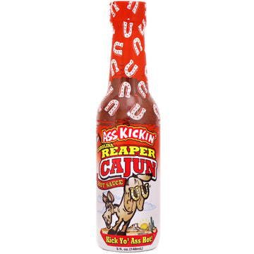ASS KICKIN Carolina Reaper Cajun Hot Sauce - Gourmet Gift for Hot Sauce Lovers - Spicy Flavor