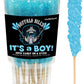Buffalo Bills It’S A Boy Light Blue Rock Candy On A Stick (12-Ct Cup Wrapped Rock Candy Sticks)