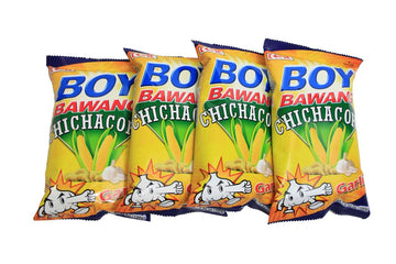 Boy Bawang Chichacorn - Cornic Garlic Flavor - 4 PACK
