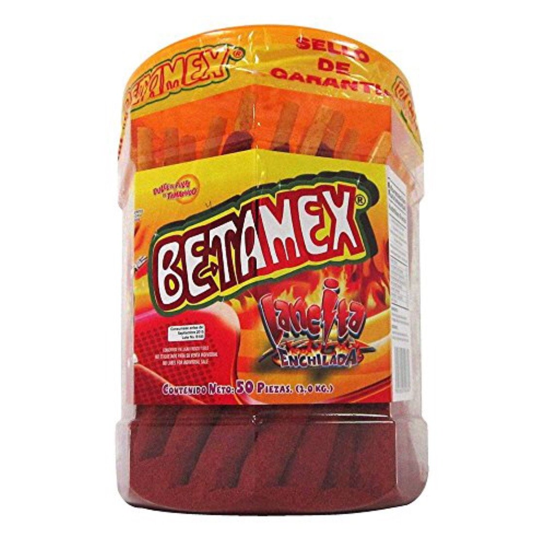 Banderilla Tarugos Tamarindo Chile Mexican Tamarind Candy Sticks 50 Pc