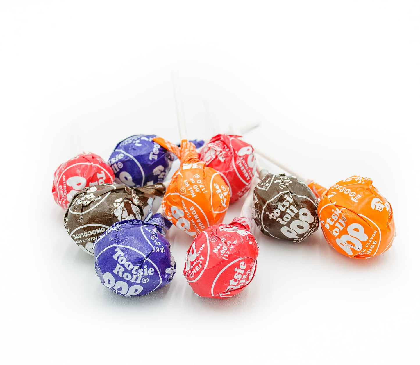 TOOTSIE ROLL POPS Lollipops 2 lb - Bulk Bag, 5 Assorted Flavors, Gluten Free, Chewy Center & Hard Candy Coating, Individually Wr