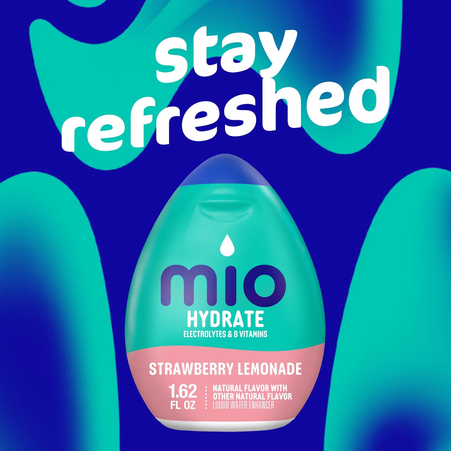 Mio Hydrate Strawberry Lemonade Liquid Water Enhancer, 1.62 Fl Oz - Naturally Flavored Drink Mix for Refreshing Hydration
