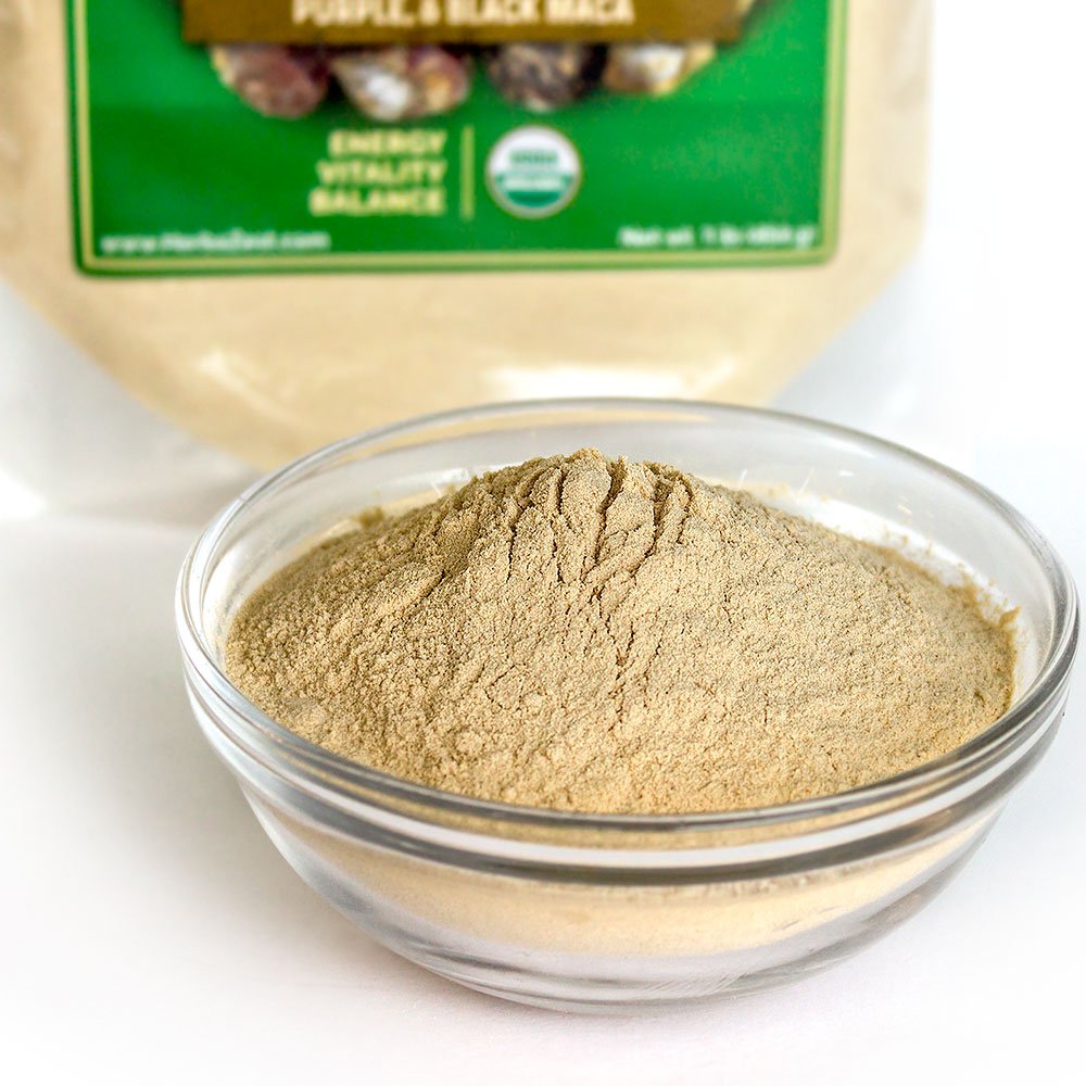 Herbazest Maca Powder Organic - 1 Lb - Usda Certified, Vegan & Gluten Free Superfood - Perfect For Smoothies, Juices, Baking, Yo