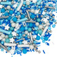 Manvscakes Edible Cake and Cupcake Sprinkles, Metallic Mix, 4 oz, Blue/Red