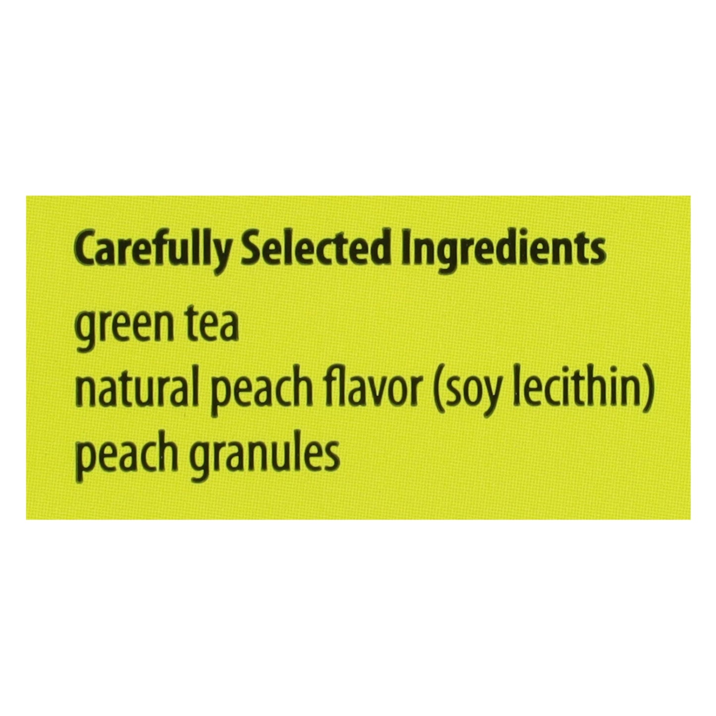 Bigelow Tea Green Tea - With Peach - Case Of 6 - 20 Bag